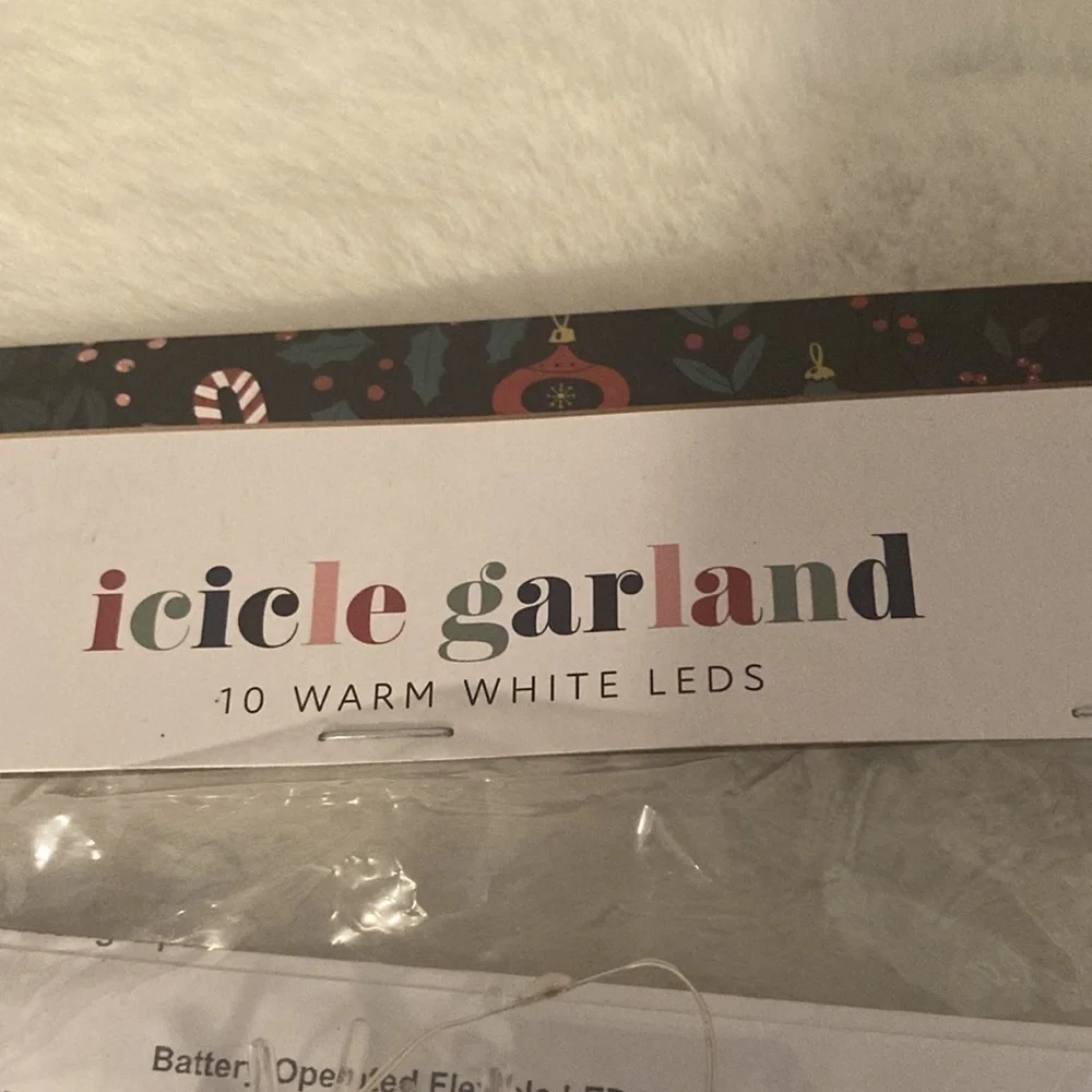 Target BP 2022 Christmas Icicle Garland/String Lights
